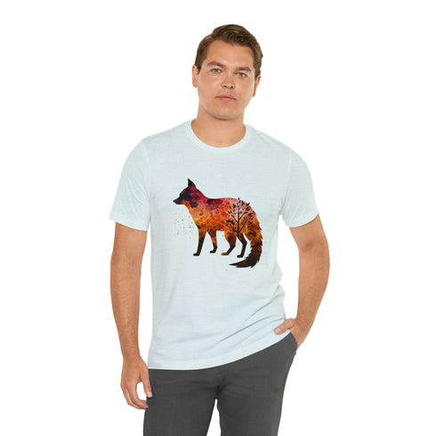 Autumn Fox Silhouette - Short Sleeve Tee